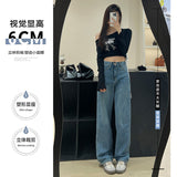 High Quality Vintage Narrow-Legged Jeans Women's 2025 New High Waist´¹dged Straight Pants