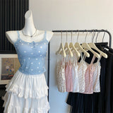 9112 # Ice Silk Summer New Spice Girl Wears Suspension Vest Women With Chest Mats In The Tide
