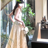 2026 New Summer Female Embroidery Wedding Dress Retro Temperament Slim Slimming Birthday Dress