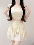 2026 New Women's Skirts And Shoulders Design Pure Sexy Set Beach Hot Spring Holiday Swimsuit Girl