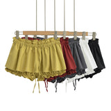 Ballet Style Leaves With Low Waist Half-Dress Summer Hottie Sexy Umbilong Twitching Rope Tight Waist A Short Skirt Girl