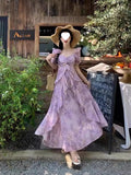 Large-Size Fat MM2026 Summer Snowy Chiffon Gradient Dress Seaside Wind Lotle Skirt Dress Woman