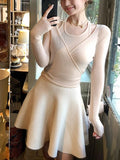 Audrey Delicate Girl Is Elegant Taut Wool Umbrella Skirts Slimy Skirt Autumn And Winter Pure Color