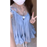 Korean Gentle First Love Slings Women Summer Photo Small Dress Mori With A Small Cute A-Word Dress