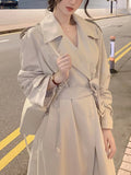 Lusi The Same High-Level Temperament Wind Jacket Women's Long-Term Lazy Style In The Spring And Autumn Winter