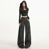 Autumn/Winter 2025 New Hot Girl Style Wide Leg Trousers Fashion Trend Straight Pants Women's Casual Pants C-Propline Button