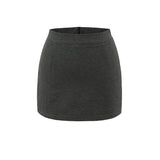 Half-Body Suit Dress Classic Black Professional Half Skirt With Hip Short Skirt High Waist Thin Anti-Retro Dress Dress Girl