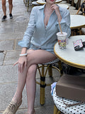 Vertical Pit Pure Linen Lazy Shirt Casual Tied Shirt White Hundredfolded Short Dress Summer