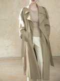 Clutocracy Wind Jacket 2.0 Windcoat Women's Long Spring And Autumn High-End Sense Korean Coat Small White