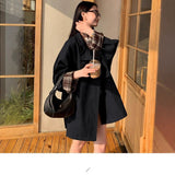 Small Senior Windwear 2025 Early Autumn Three-Dimensional Cut Medium Long Loose Silting High Atmosphere Sense Coat