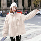 2025 Autumn And Winter New Thick Velvet Warm Work Clothes Women's Version Of Loose Fashion High-End Cold Jacket