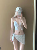 Yan 2026 New Swimsuit In Wind Bikini Three-Piece Pure-Wane Hot Spring Korean Advanced Bath