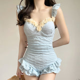 2026 New Triangle Swimsuit Female Shading Thin Beach Resort Spa Swimsuit Swimsuit