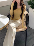 Mainly Thick Warm And Thin Velvet Sense Elastic Winter Horn Trousers