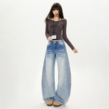 Autumn New 2025 Cowgirl Loose Trousers Fashion Design Daily Comfortable Wide Leg Pants