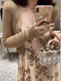 Ultra-Thin Machine-In-One Short Knitted Cardigan Fashion Repair Wool Collar Commuting
