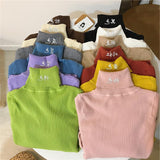 High-Necked Sweater Women 2025 Autumn And Winter Yangqi Inside A Knitted Bottom Shirt Long-Sleeved Cover Solid Color Top Women's Clothing
