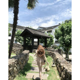 Summer Sweet Sister Artifact Cute Doll Dress Female Sweet Lace Design Super Good-Looking Short Dress