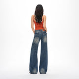 26 Years Of Spring And Summer New Retro Washing Process Low-Rise Thin Micro-Skinny Jeans Jeans Woman