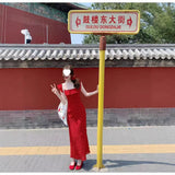 Small Flying Sleeves With Red Wave Dot Dress Women's Summer French Gentle Lotus Leaves Side To Collect Thin A Word Dress